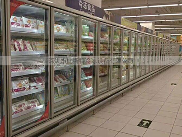 梅州超市冷冻玻璃展示立柜