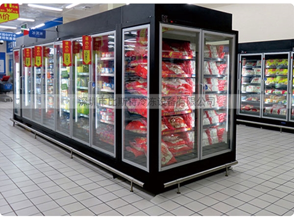 梅州超市冷冻玻璃展示立柜